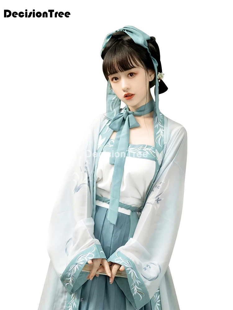 

2022 chinese folk dance clothing set retro tang dynasty princess cosplay stage wear asian traditional women hanfu costume fairy