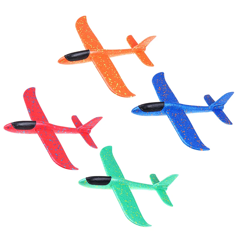37CM EPP Foam Hand Throw Airplane Outdoor Launch Glider Plane Kids Gift Toy 4 Colors | Игрушки и хобби