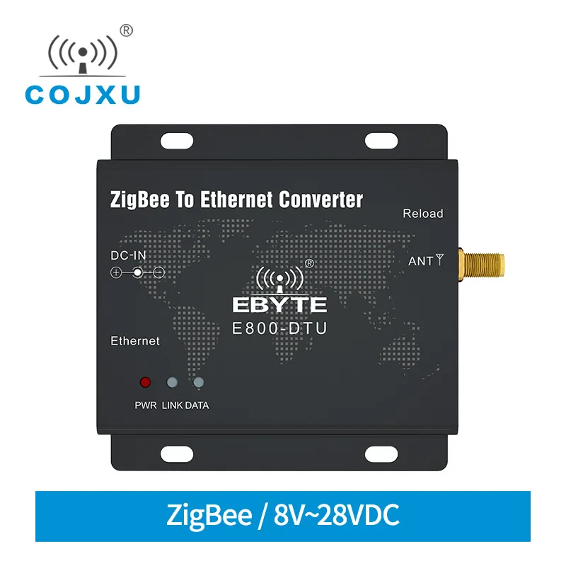 Модуль ZigBee CC2530 Ethernet 2 4 ГГц 27 дБм 500 МВт порты RJ45 TCP UDP специальный сетевой модем