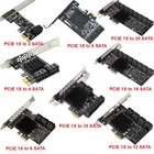 PCIE адаптер Sata PCIE к SATA PCI Express 1X плата расширения 20161210842 порт PCIE X1 X16 SATA 3,0 плата контроллера