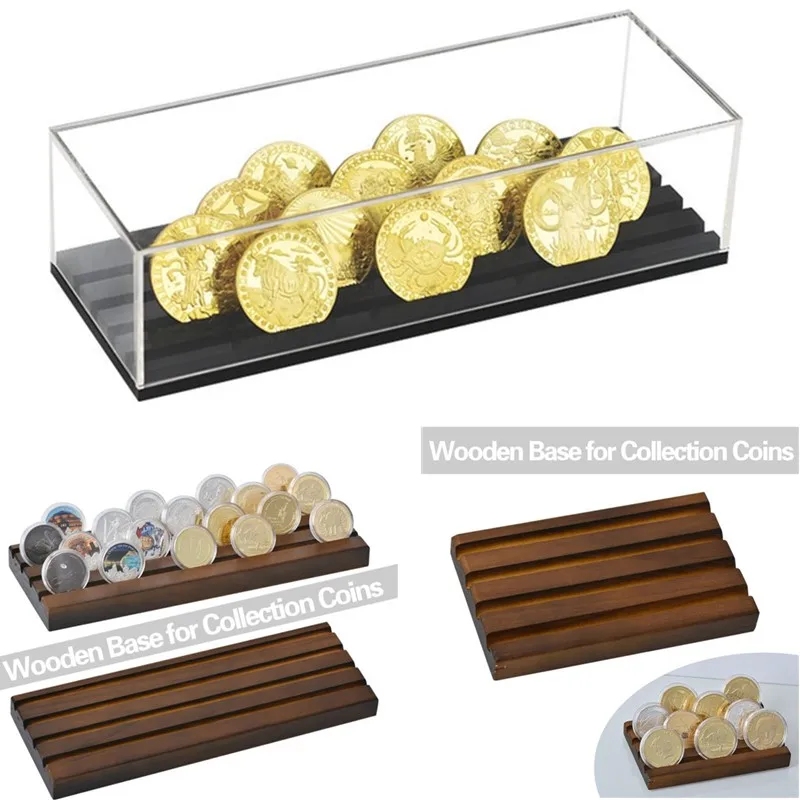 

3-style Military Challenge Coin Display Holder Medal Masonic Coin Case Collector Coin Collection Stand Home Desk Decor Gift