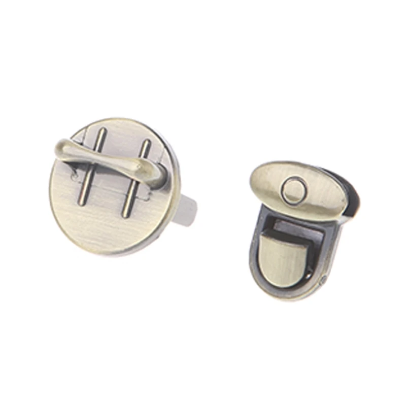 

Metal Round Shape Clasp Turn Lock Twist Lock for DIY Handbag Bag Purse Hardware
