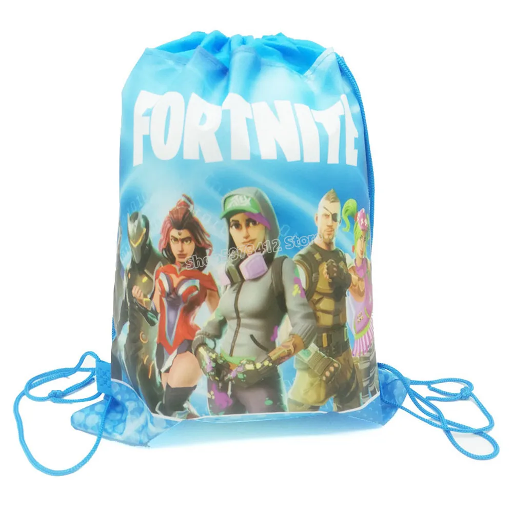Сумка на шнурке Fortnites детский карман из нетканого материала Подарочная сумка с