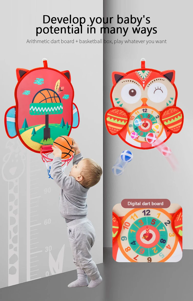 

Family Leisure Toy Children's Owl Dart Sticky Ball Target Basketball Stand Indoor Shooting High-quality Toy Child Birthday Gift