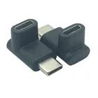 Адаптер-Переходник USB 3,1 Type C Папа-мама под прямым углом 90 градусов для смартфона Samsung S9 S8 Note 9