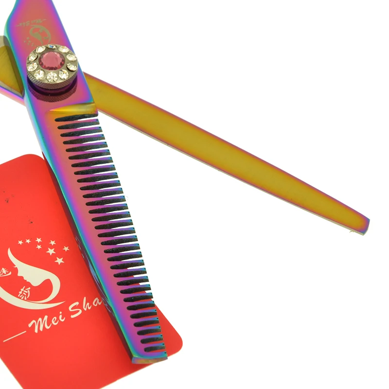 Meisha 6 дюймовые ножницы для левой руки стрижки и филировки парикмахерской из