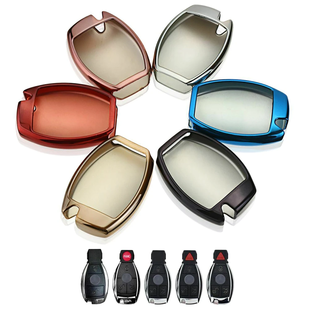 Чехол для автомобильного ключа из ТПУ чехол дистанционного Mercedes Benz A B C E G S M GL AMG Clas