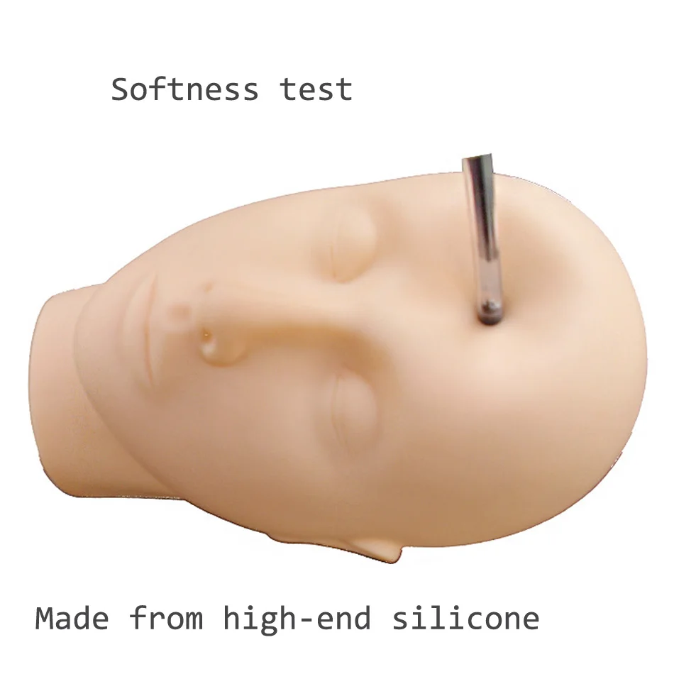 Eyelash-Lashes Training Mannequin with 5 Pairs Eyelash Extension Flat Head Practice Lashes | Красота и здоровье