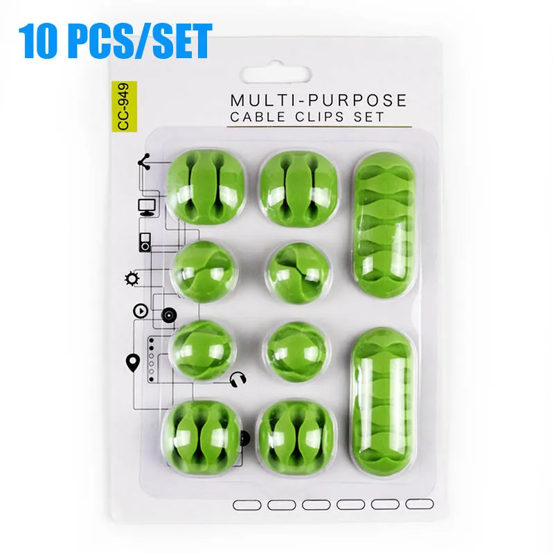 Универсальный держатель USB для шнура четыре цвета с двумя пятью отверстиями