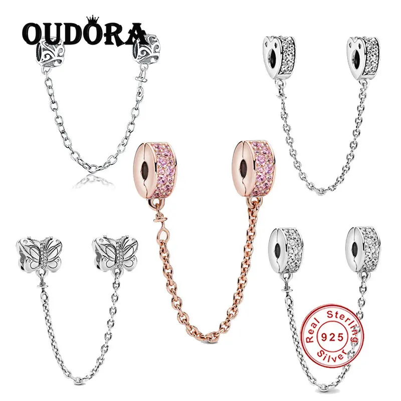 

Очаровательная цепочка из серебра 925 пробы для браслета