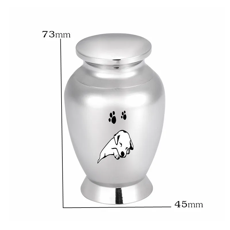 

Мини-урна для праха LHP114, из нержавеющей стали, для кремации спящей собаки