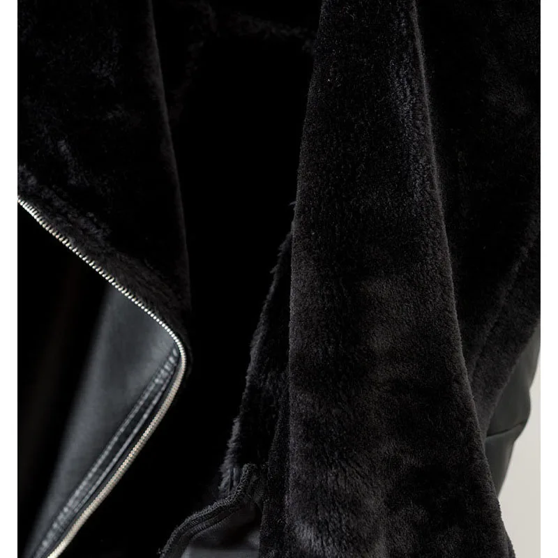 Женские зимние куртки из искусственной кожи с искусственным мехом коллекция 2019