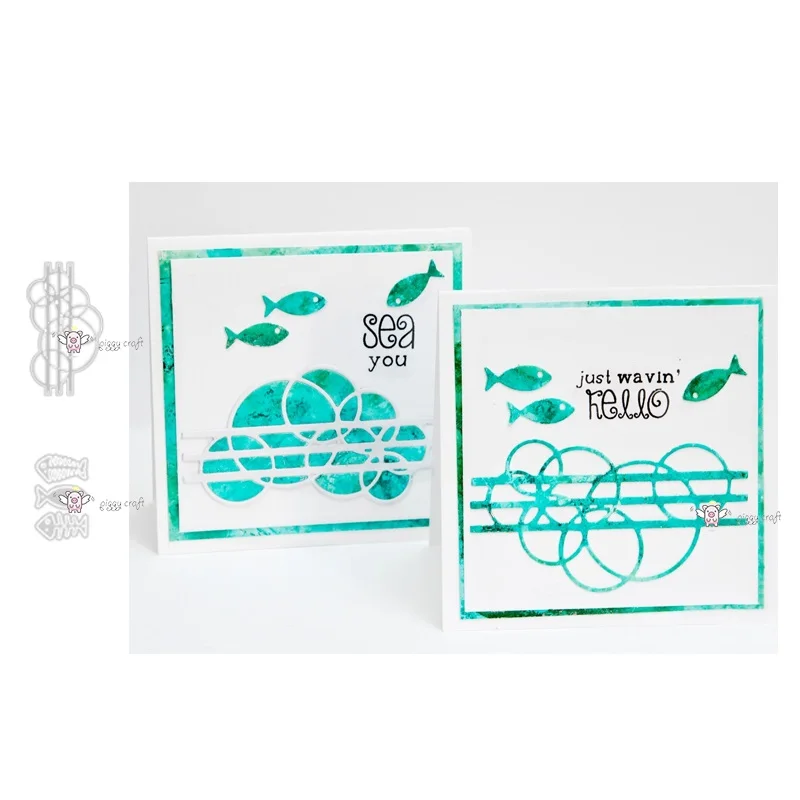 

Новые металлические режущие штампы с изображением рыбы, фотографические тисненые штампы