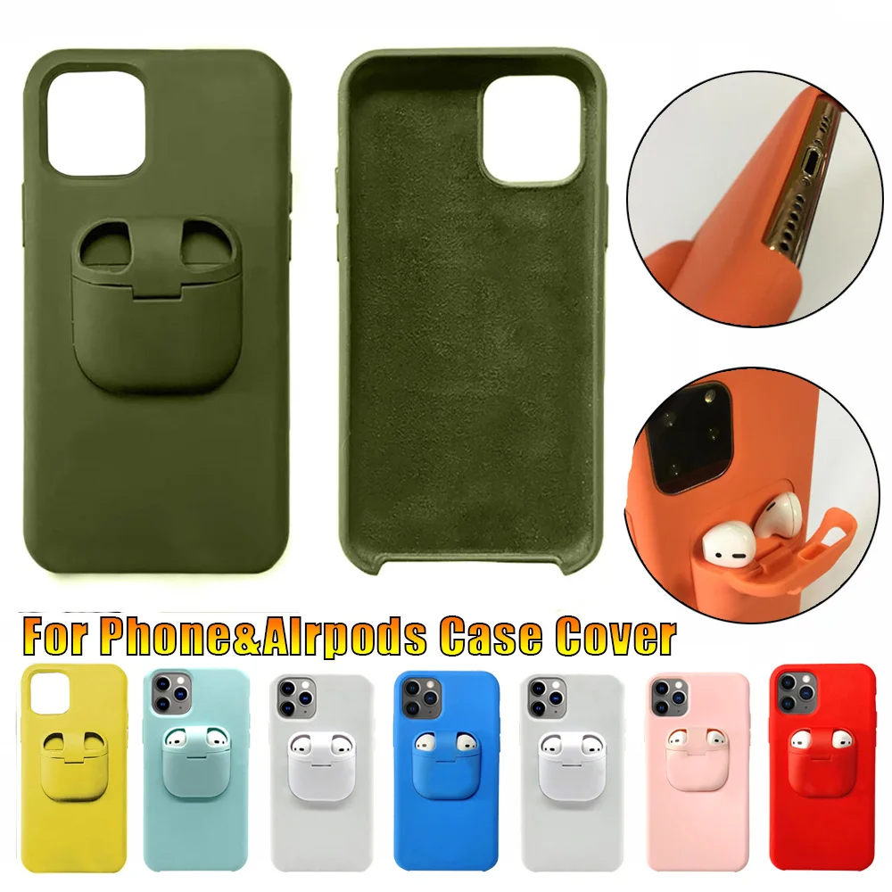 Case for iPhone 11 Pro Max Xs Xr X 10 8 7 Plus 6 6S Cover AirPods 2 1 Holder Soft Hot Sale |