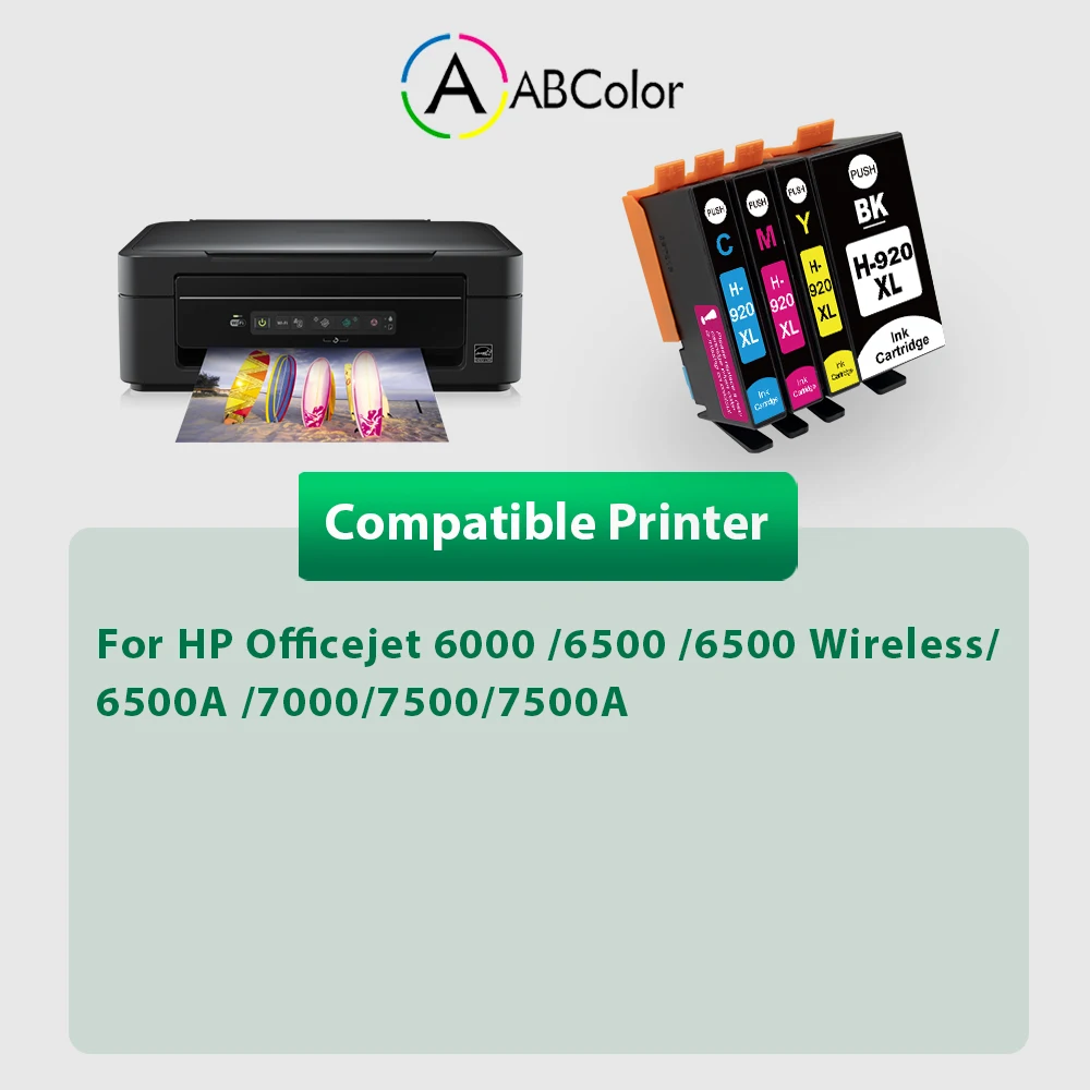 4PK 920xl для HP 920XL 920 чернильный картридж совместимый hp Officejet 6000 6500 беспроводной 6500A