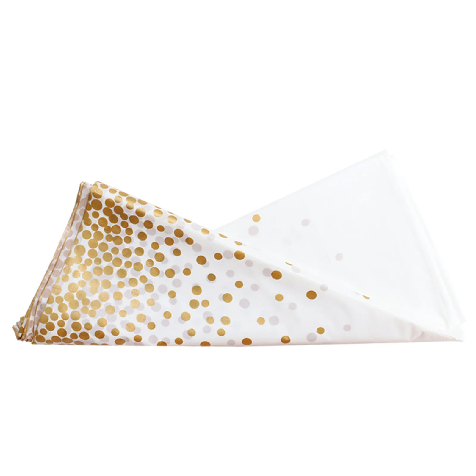 Одноразовая Скатерть в горошек пластиковая Золотой украшение для дня рождения