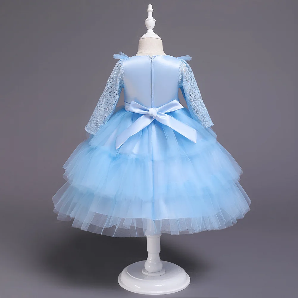 

2020 Summer Flower Girl Dress Princess Dress Infant and Child Age Lace Dress Skirt Hundred Days Feast Red Cake Princess Dress