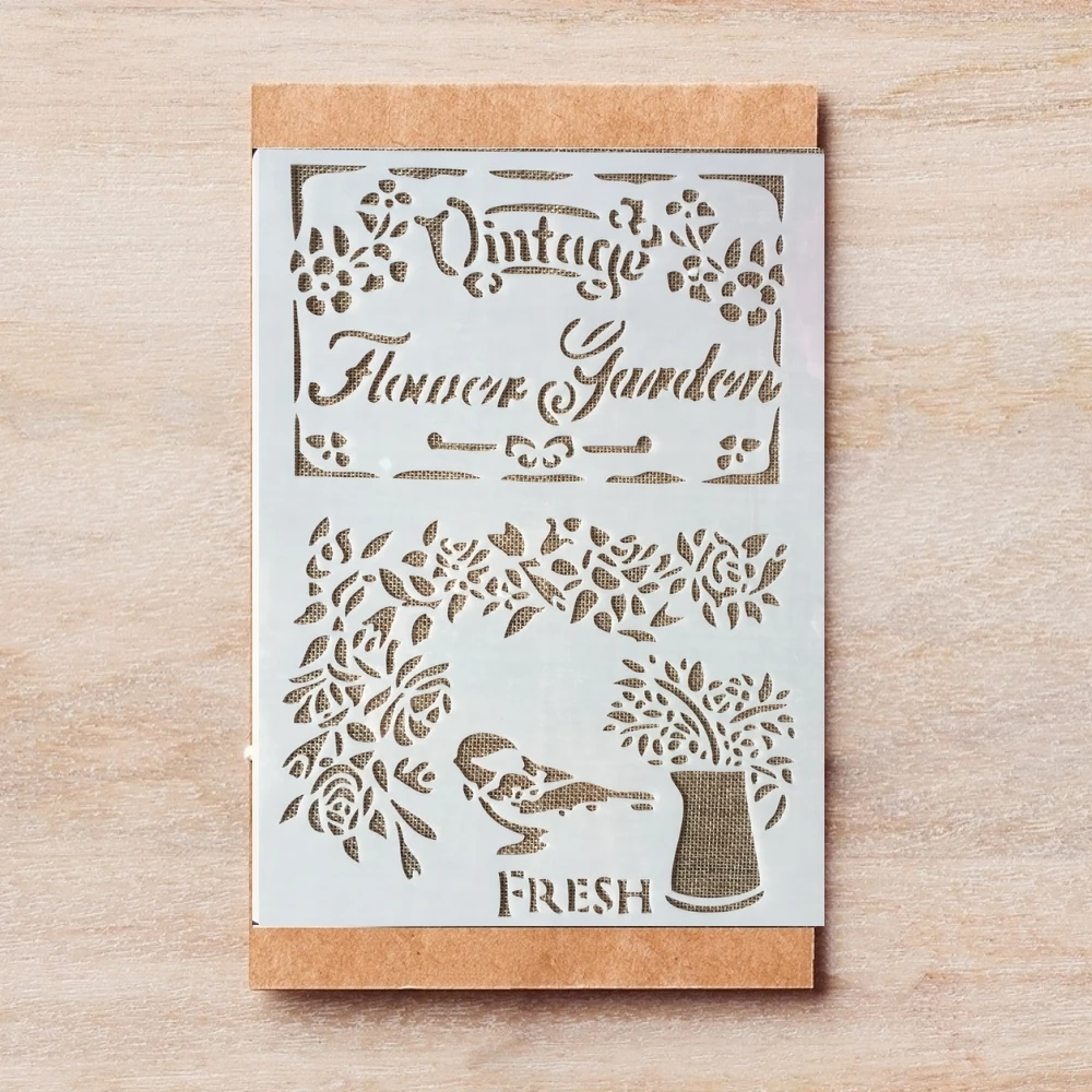 Винтажный цветочный сад А4 29*21 см сделай сам трафареты настенная живопись