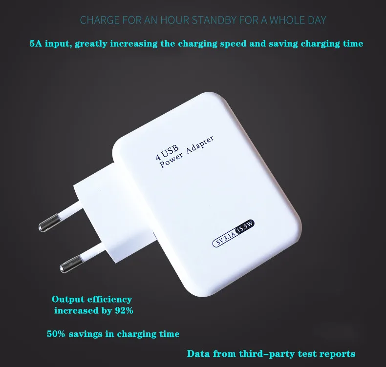 2019 мульти станция зарядного устройства с портом USB 4 портовый мобильных телефонов