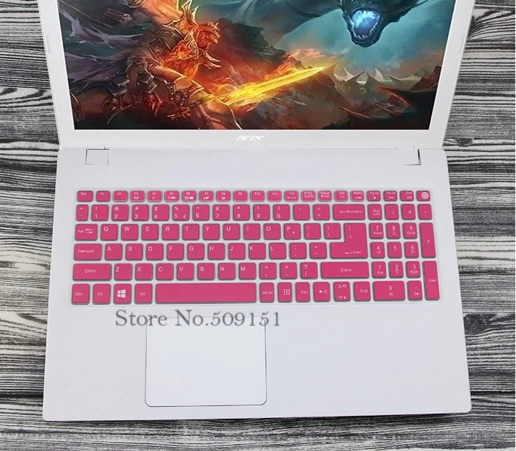 15 дюймов клавиатуры силиконовая клавиатура защитная крышка для acer Aspire e15 e 15 E5-573g 532 522 V3-574 F5-572 TMP257 E5-573 E5 573 г - Цвет: Pink