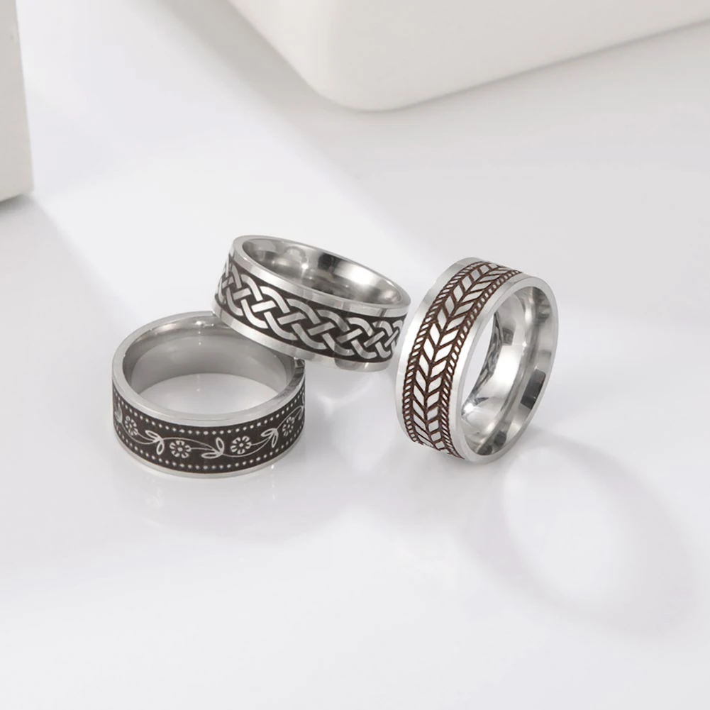 кольца кольцо женское мужское парные руны викингов из нержавеющей стали амулет в