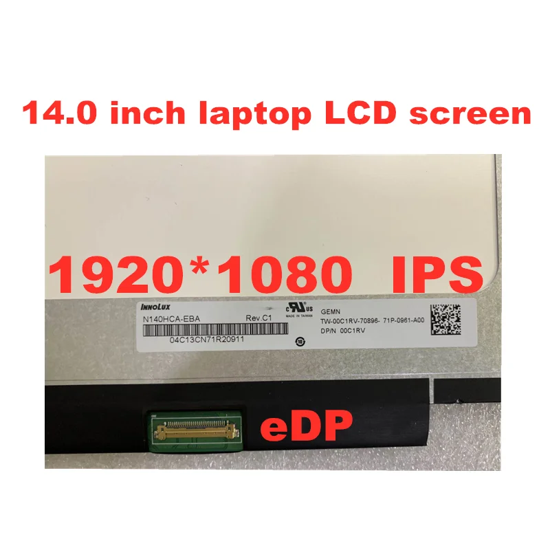Оригинальный N140HCA EBA LP140WF7 SPC1 B140HAN04.3 NV140FHM N4B 14 дюймовый узко рамка ЖК дисплей экран