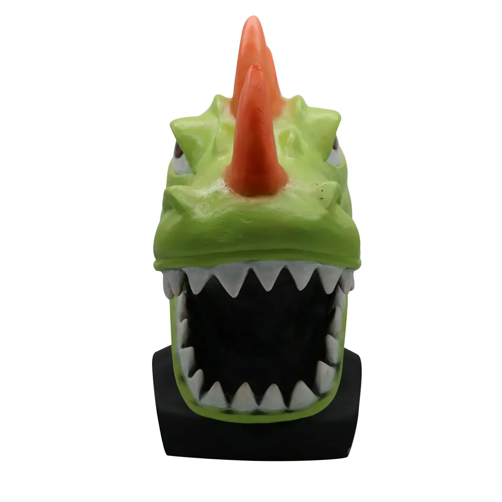 Маска на Хэллоуин 2019 Реалистичная Мода Косплей смешная маска динозавра Рекса