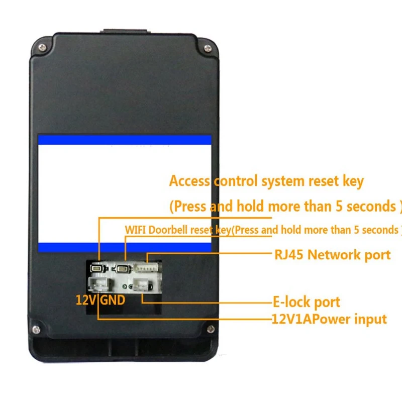 wireless wifi fingerprint hd 720p ip video door phone bell view by mobile phone free global shipping