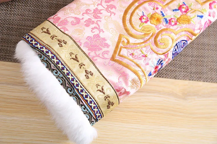 Высококачественная зимняя женская куртка топ в китайском стиле с вышивкой