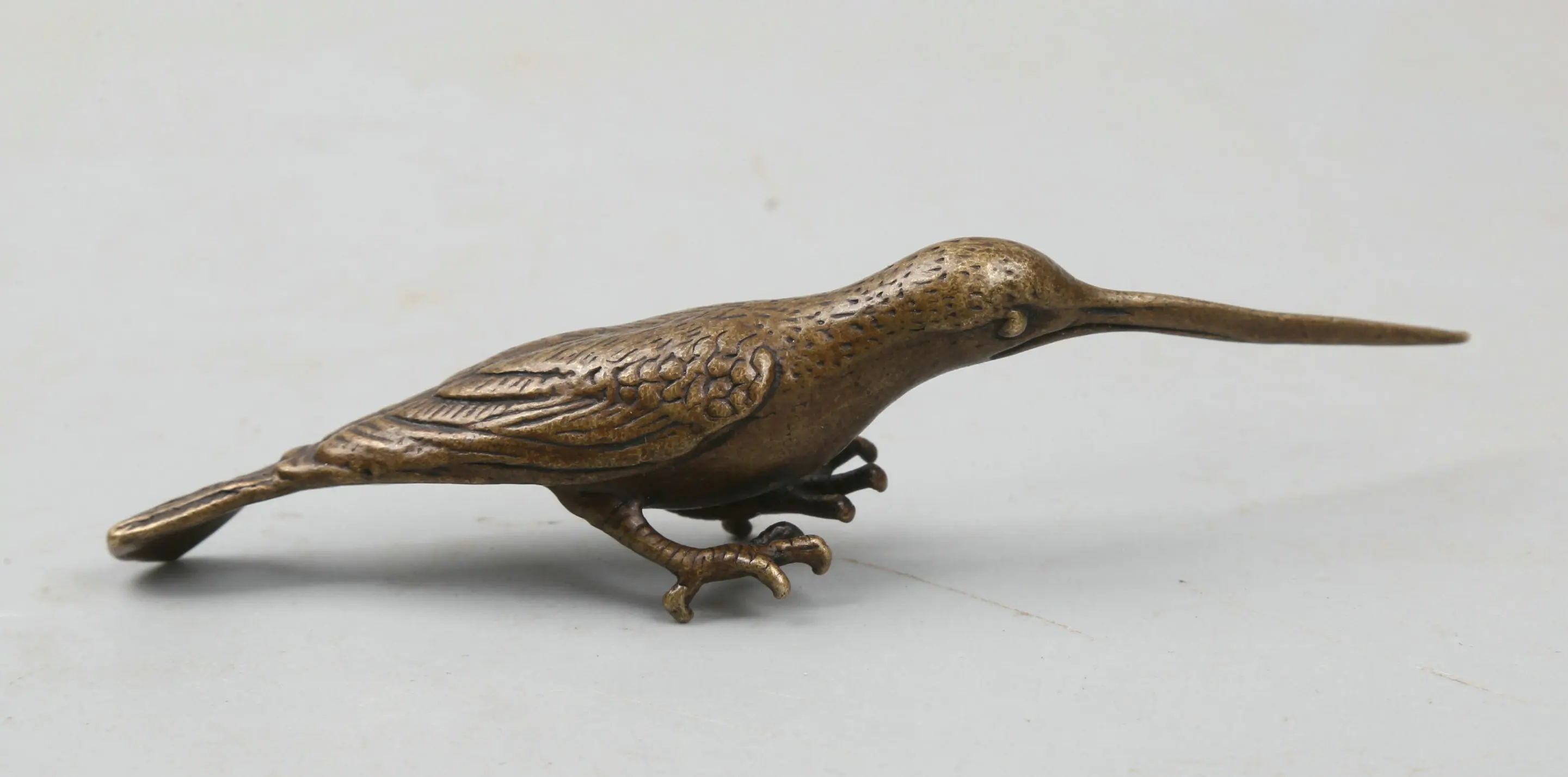 118 мм/5 &quotсобирать антикварные Редкие китайского бронзового цвета изысканный