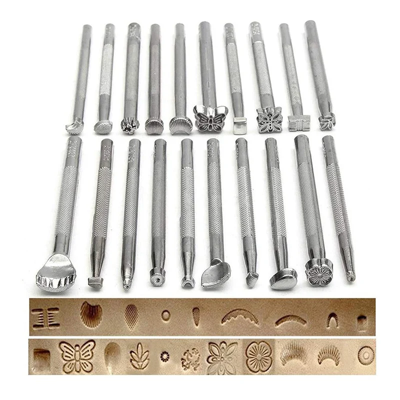 Jiwuo 59 шт. ручная швейная строчка Дырокол резьба работа седло канавочный край