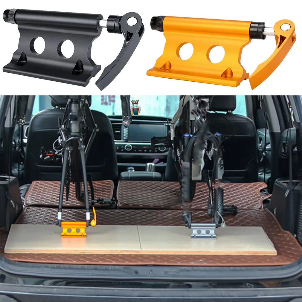 

Bike Fork Mount Alloy Quick Release Bicycle Block Front Fork Fixed Clip Luggage Holder Rack for Truck Trailer Cycling Accessorie