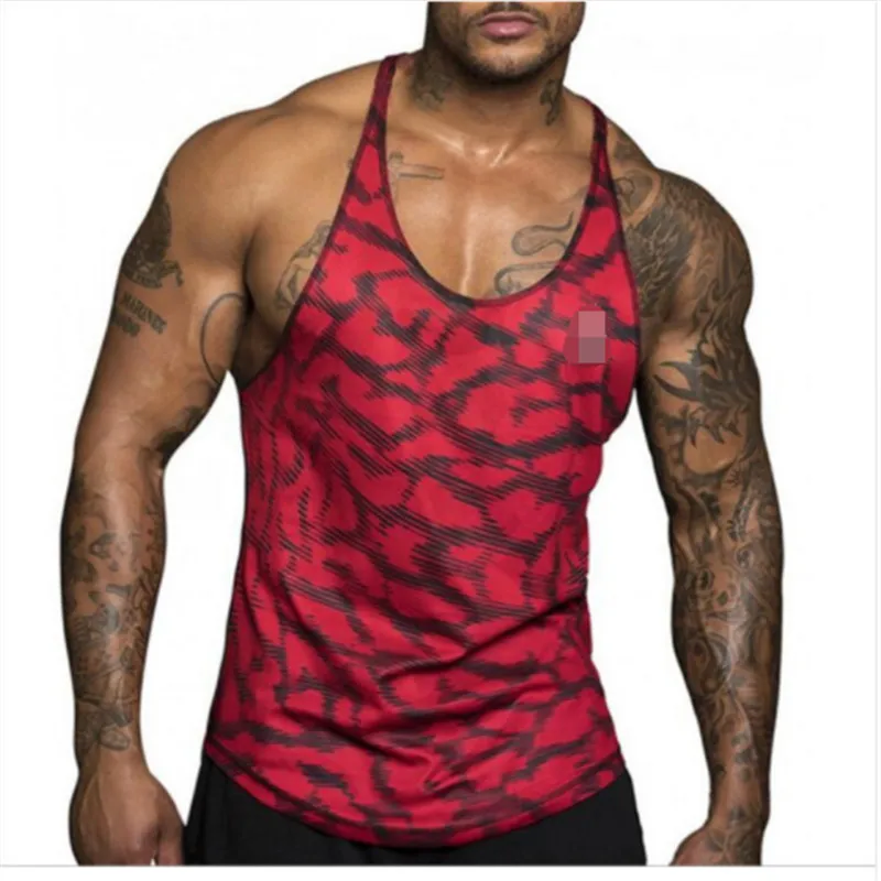 Жилет Мужской без рукавов для спортзала рубашка бега летняя дышащая майка с