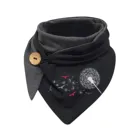 Женский Повседневный шарф с принтом, модная многофункциональная шаль в стиле ретро, повседневные теплые шарфы на пуговицах, шали, шарф, Женская Шейная бандана