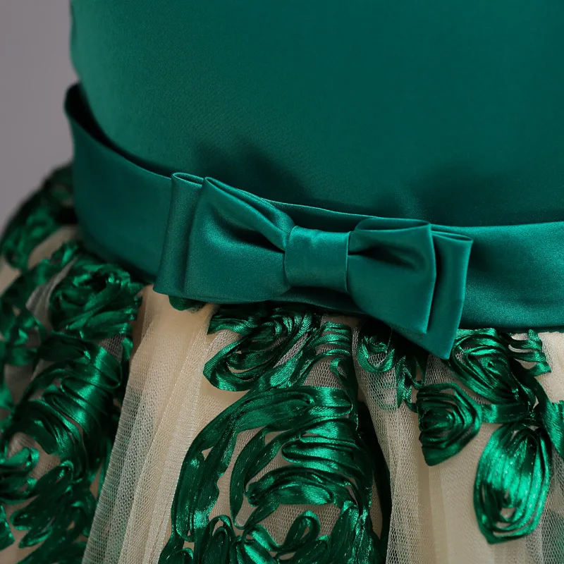 Платье для девочек 2-12 лет Рождественская одежда подростков летнее вечернее