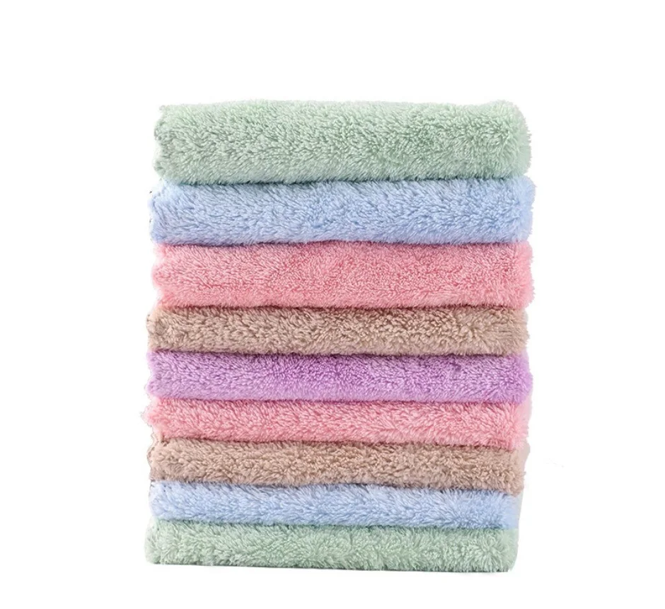 

Thicker Kitchen Cleaning Rag Absorbent Scouring Pad Rag Home Microfiber Towels Tableware Non-stick Oil Cleaning Wiping Towel