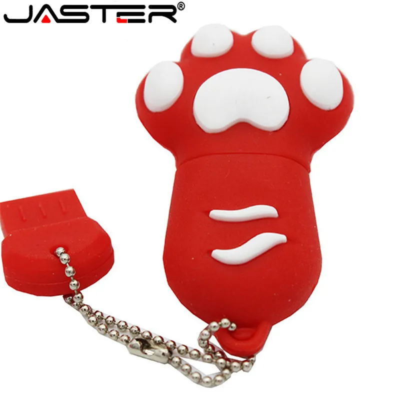 Карта памяти JASTER Cartoon claw model usb 2 0 милый U-диск мини флеш-накопитель флешка 4 ГБ 8 16 32 64