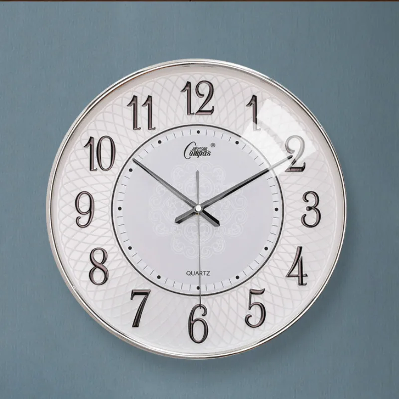 Скандинавские бесшумные настенные часы современные винтажные круглые