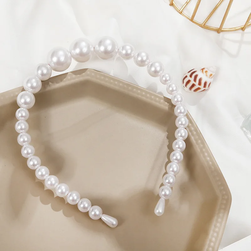

New Women Elegant Full Pearls Simple Hairbands Sweet Headband Hair Hoops Holder Ornament Head Band Lady Fashion Hair Accessories