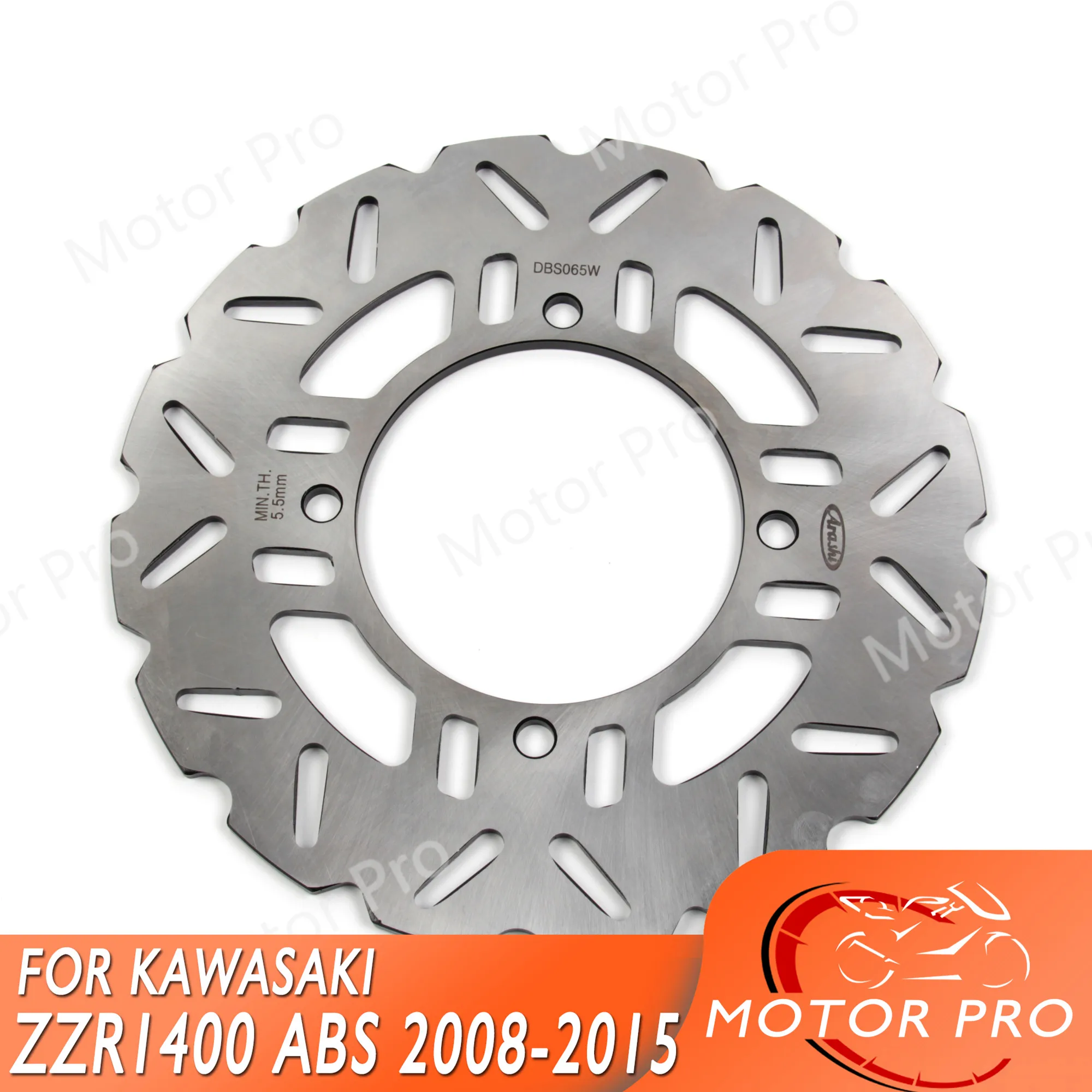 For Kawasaki ZZR 1400 2006 2007 ZZR1400 ABS 2008 - 2015 Rear Brake Disc Disk Rotor Z1000SX 2009 2010 2011 2012 2014 | Автомобили и