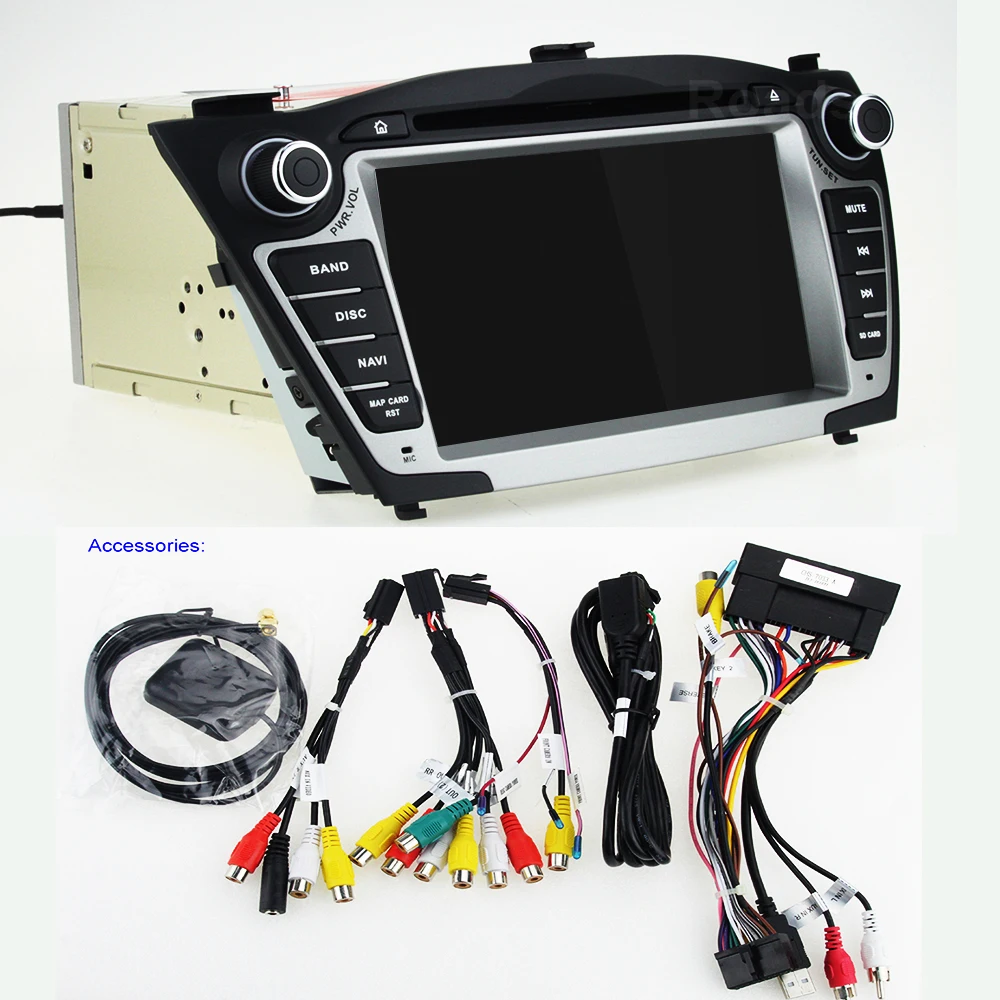 Автомагнитола 2 Din 7 дюймов IPS экран Android 10 DVD плеер для Hyundai iX35 IX 35 Tucson 2009 2015 с Bluetooth Wi