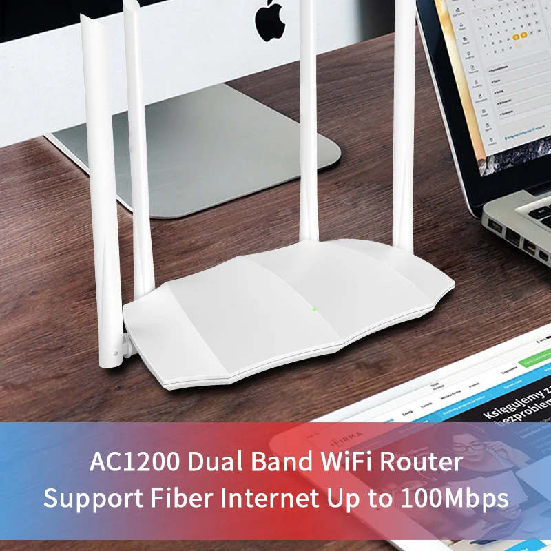 Беспроводной Wi Fi роутер GLVISION GLC5 AC1200 с антенной высоким коэффициентом усиления 2 4