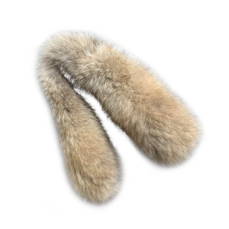 Real Raccoon Fur Collar Womens Natural Fur Gray Collar Real Fur Shawl Raccoon collar Fur Scraves