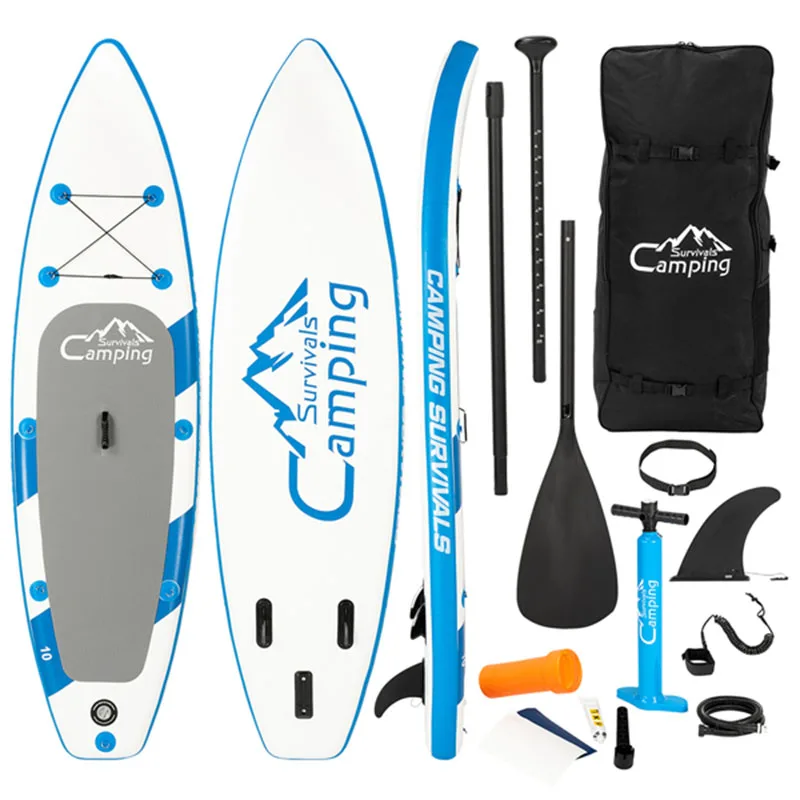 

11 Feet PEXMOR Paddle Board Inflatable Surfboard Blue and White