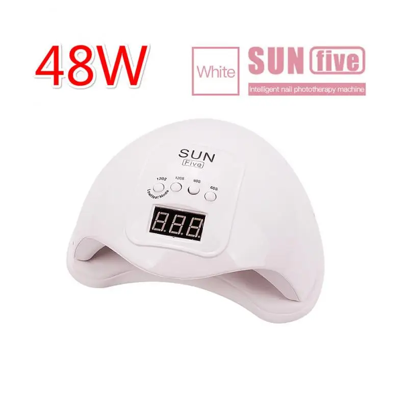 Горячая Sun5Five 48 Вт гелевая лампа Новый ЖК дисплей УФ умная маникюрная простая в