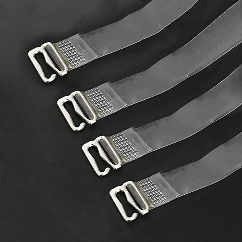 1 пара женский бюстгальтер ремни пояс эластичные прозрачные силиконовые лямки