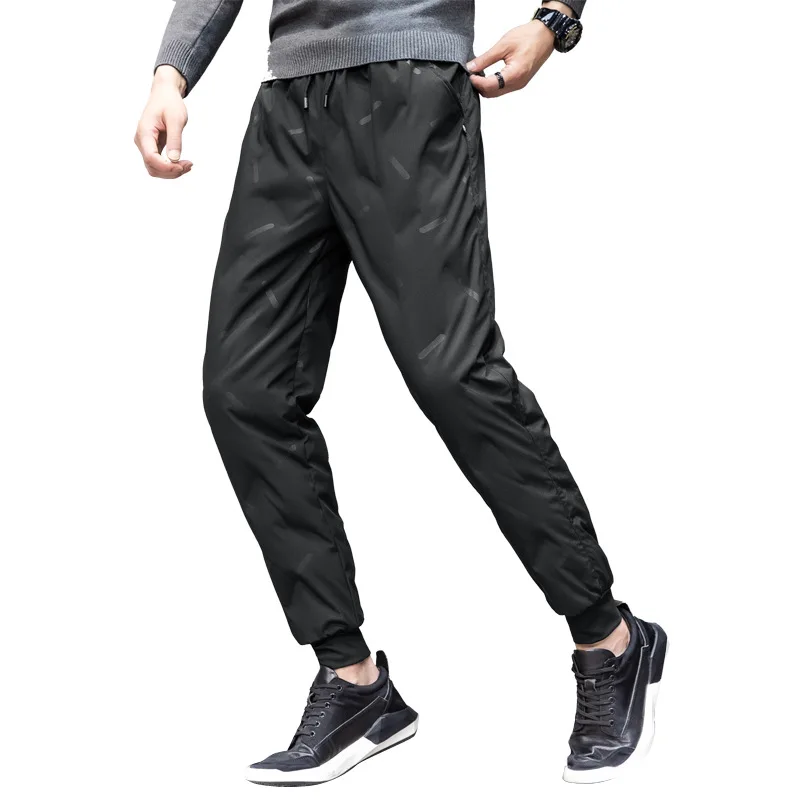 

down warm pants nine minutes of pants with thick winter fashion leisure feet pants pants male white goose down pants