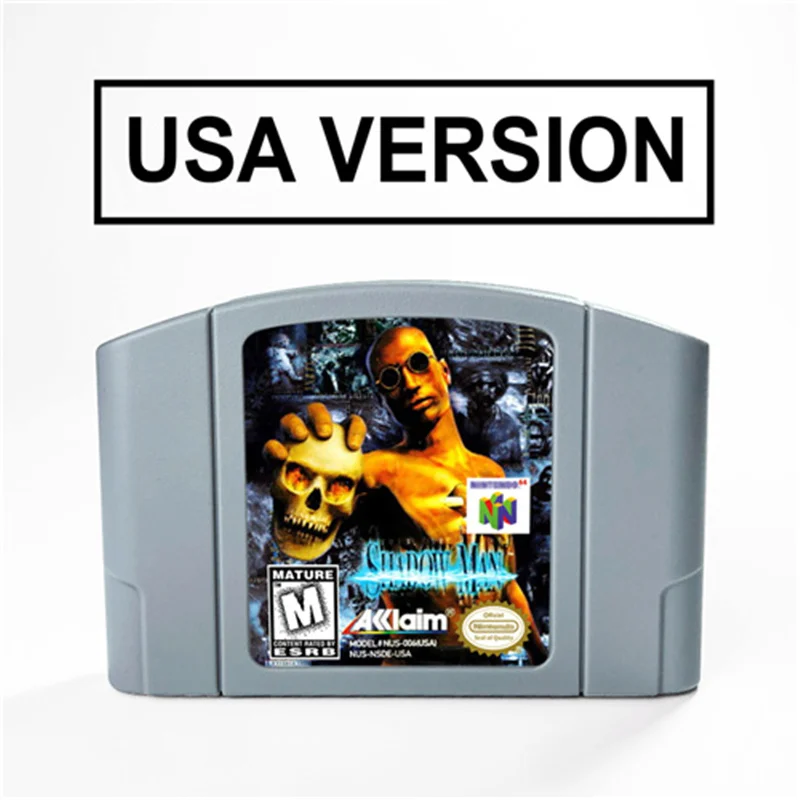 

Shadow Man For 64 Bit Video Game Cartridge USA Version NTSC