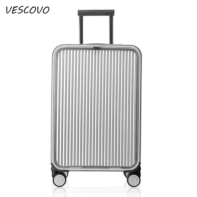Чемодан на колесиках VESCOVO для мужчин и женщин высококачественный чемодан из
