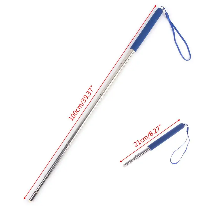 

Фонарь ручка для белой доски фетровая головка из нержавеющей стали телескопическая указка для учителей 1 м